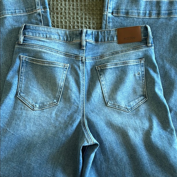 [NORI] MEDIUM WASH FRONT POCKET STREACH WIDELEG - Picture 3 of 8